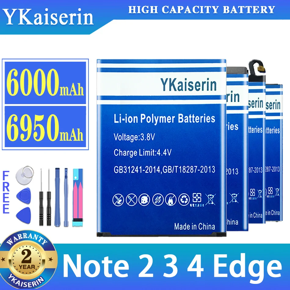 Batteria Per Samsung Galaxy Note 2 3 4 Edge N9150 4 Note4 N910 N910X Sm-N915 Nota 2 N7100 T889 Note3 N9000 N9005 N900 Batteria