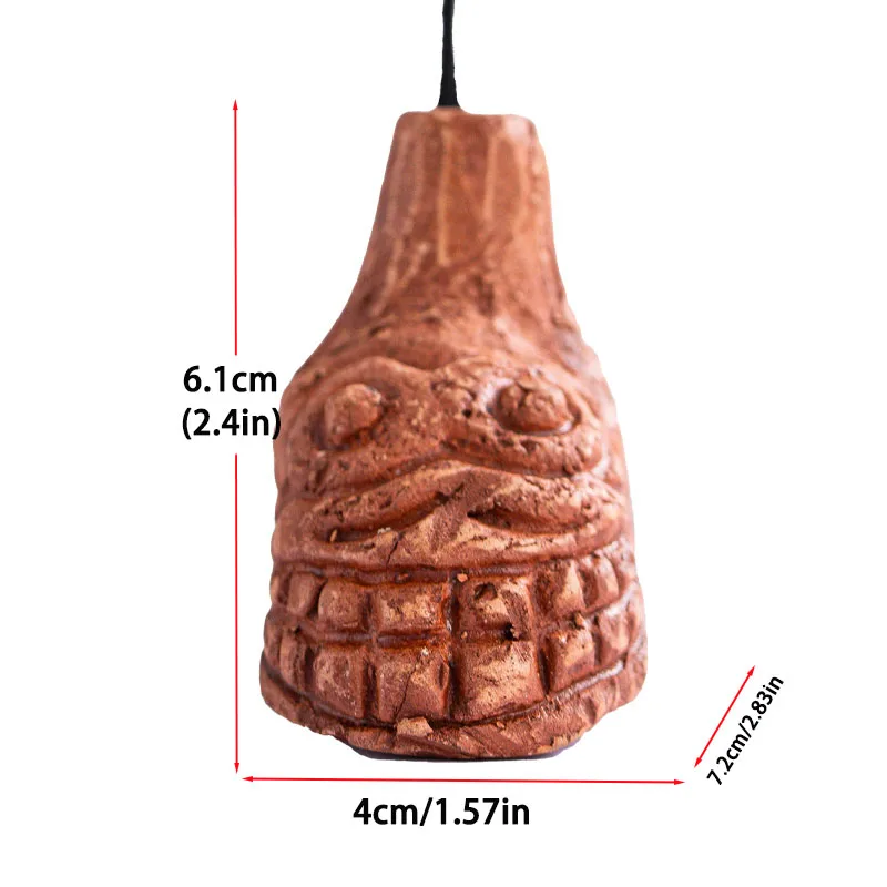 Skull Aztec Ceramic Party Whistle for Halloween and Stress Relief
