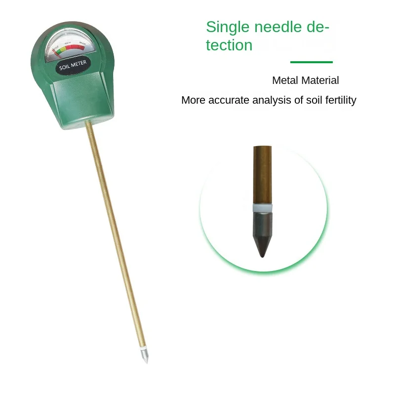 

New Flower Soil Hygrometer Single Needle Soil Tester Bonsai Gardening Household Measuring Tool Fine Workmanship 25.4 * 6.5cm