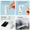JISULIFE Portable Fan Mini Handheld Fan USB 4500mAh Recharge Hand Held Small 3 in1 Pocket Fan with Power Bank Flashlight Feature 5