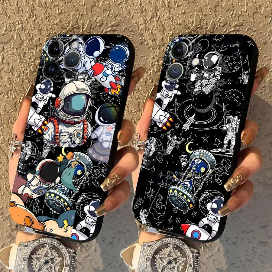 Cartoon Astronaut Phone Cover Case