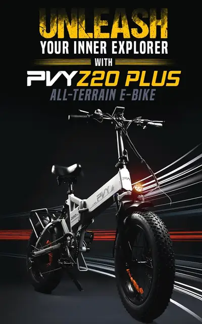 PVY-Vélo Électrique Pliant Z20 Plus, Pneus Larges de 20x4.0 Pouces, Moteur  de 500W, Vitesse de 50 km/h, Batterie de 48V et 14,5 Ah - AliExpress