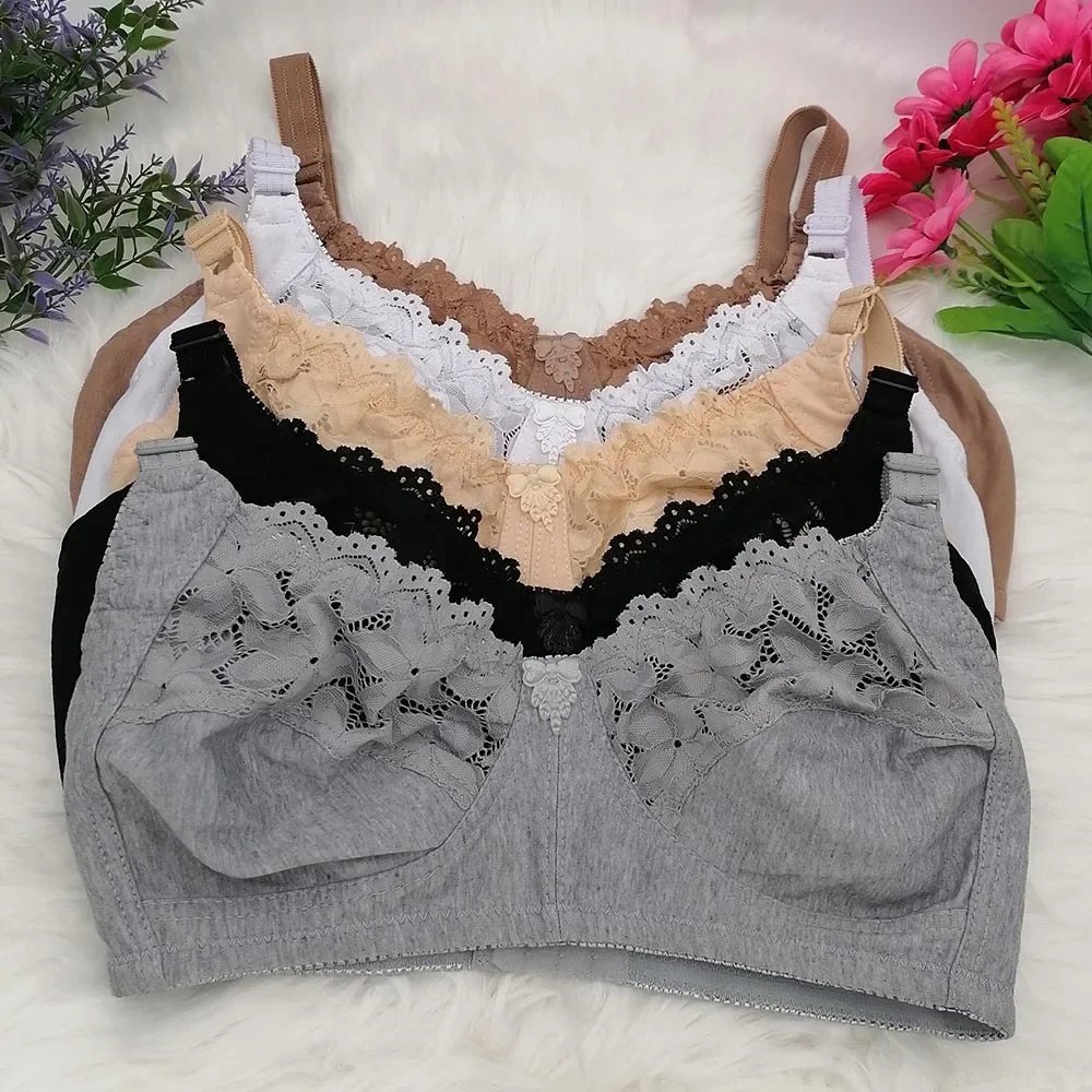 Lace Sexy BraS For Women Wire Free Bras Cotton Thin Brassiere Female Confortable Underwear 75-100 C D Cup C31 3