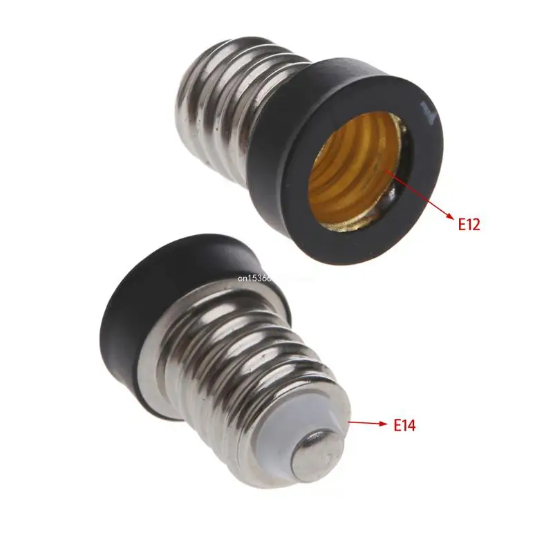 E14 to E12 Base Adapter LED Bulb Socket Converter Lamp Holder Adapter 1Pc