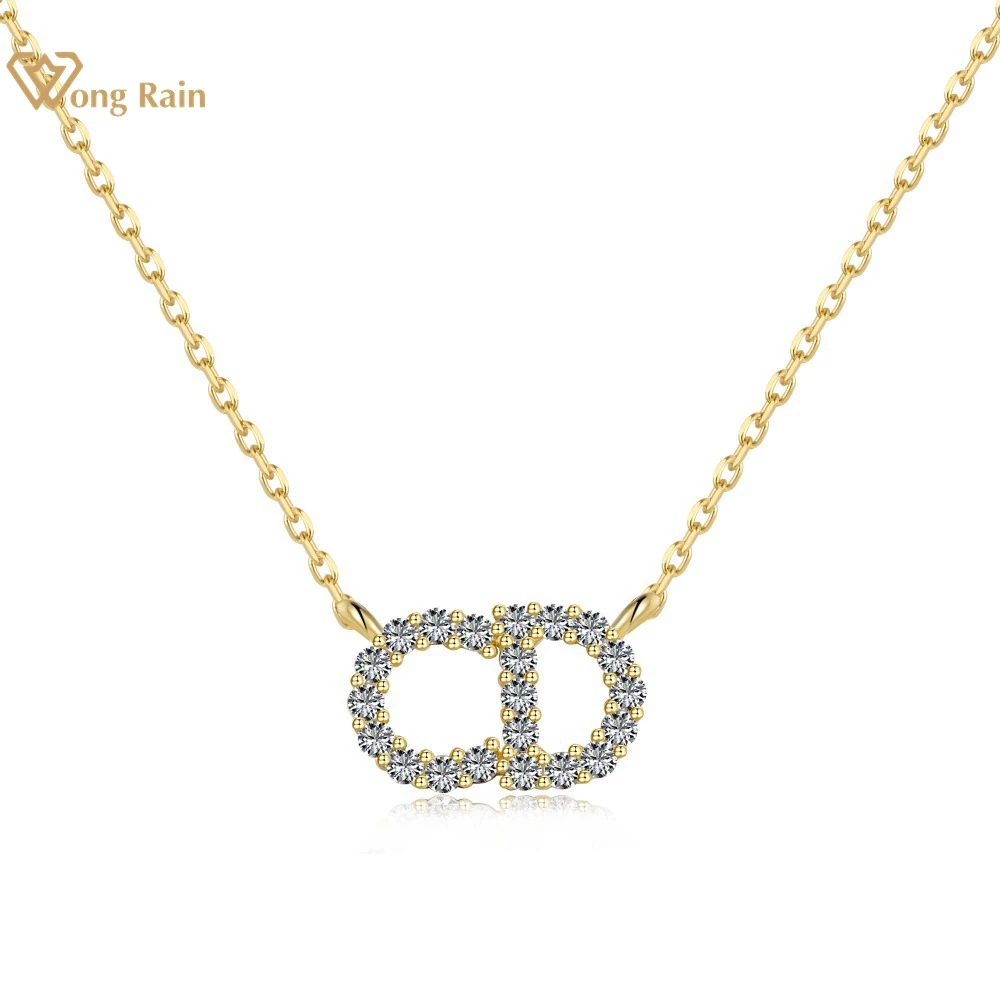 

Wong Rain 18K Gold Plated 925 Sterling Silver Zircon Gemstone Pendant Necklace for Women Girls Gifts Fine Jewelry Free Shipping