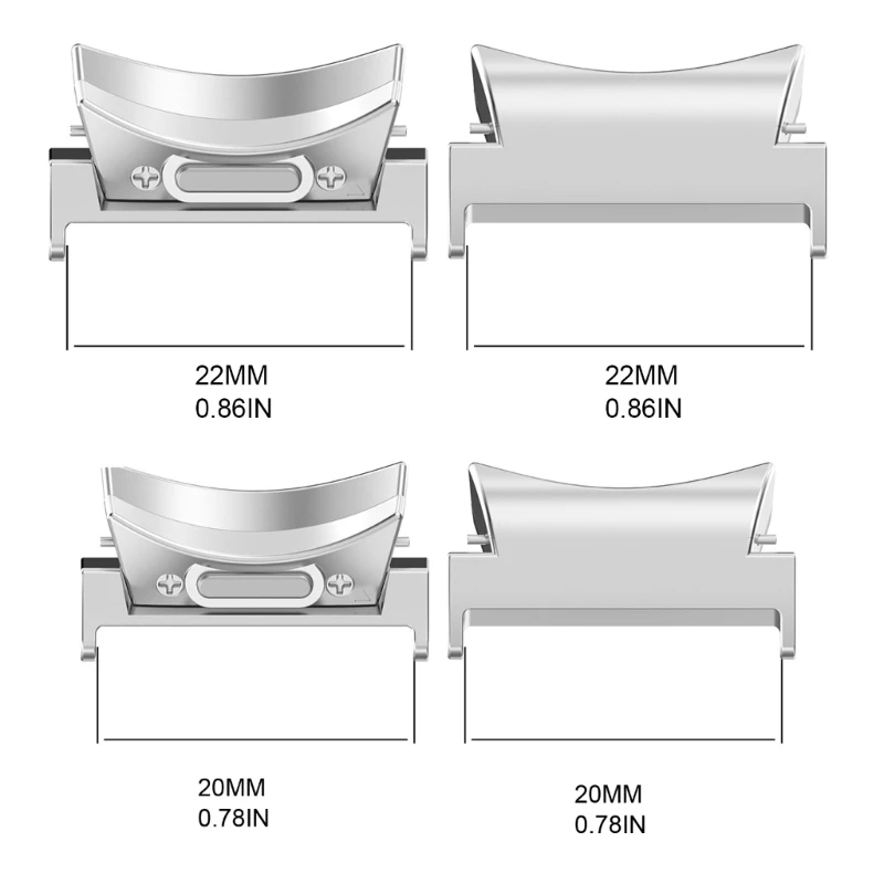  ð 6/6 5/5 22/20mm ü η Ʈ Ϳ   2pcs ð  Ŀ Smartwatch ׼