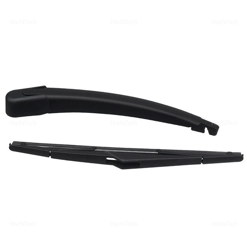 Enhanced Car Rear Windshield Wiper Arm Blade Set - Black Replacement for Hatchbacks and Sedans