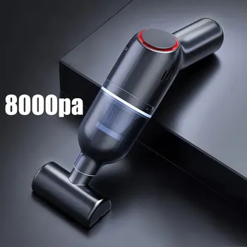 무선 휴대용 자동차 진공 청소기, 휴대용 미니 진공 청소기, 8000pa 120W, 높은 흡입력, 가정용 청소 습식 건식