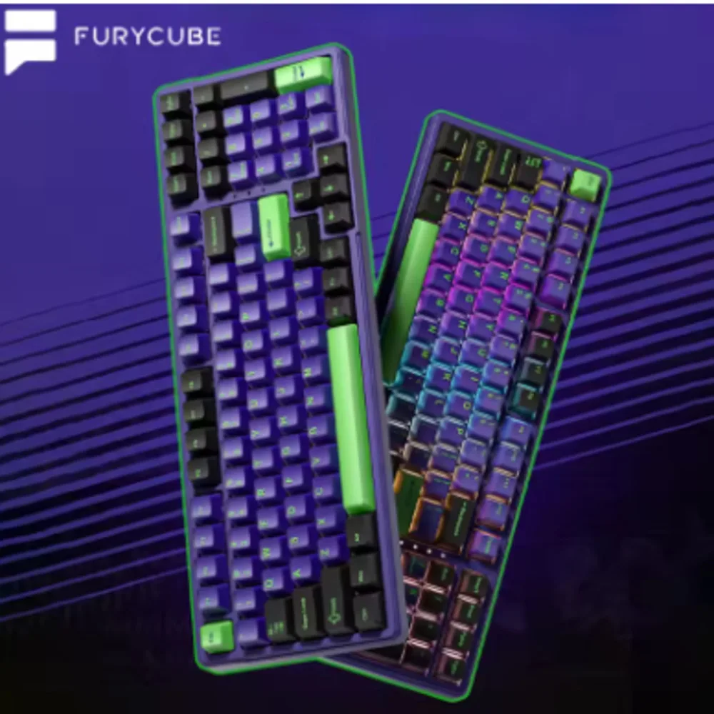 Furycube K99pro 기계식 키보드 트라이 모드 Bluetooth 무선 키보드 맞춤형 가스켓 Rgb Esports 게임용 키보드 Pc Office byU