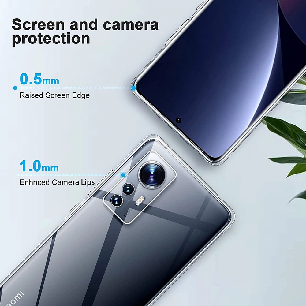 Luxury Clear Silicone Soft Phone Case For Xiaomi Mi 11 12 Lite 12S 11i 11T Pro Ultra Thin Transparent Back Cover Shell TPU Caso