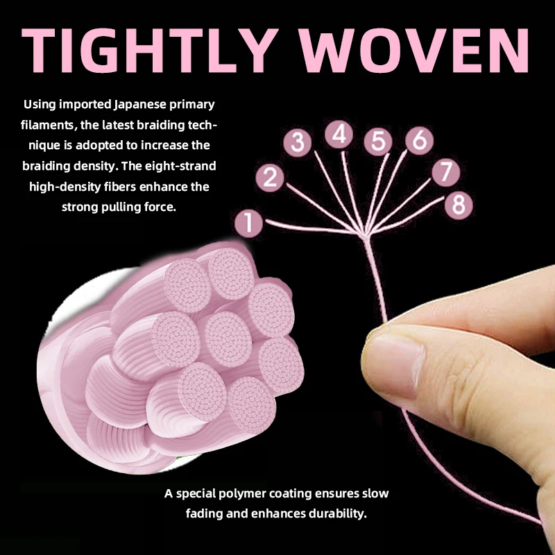 신제품 ygk g-soul 8가닥 일본산 브레이드 라인 멀티필라멘트 낚시줄 100/150/200/300/500M 잉어 낚시용 PE 라인 8가닥 와이어