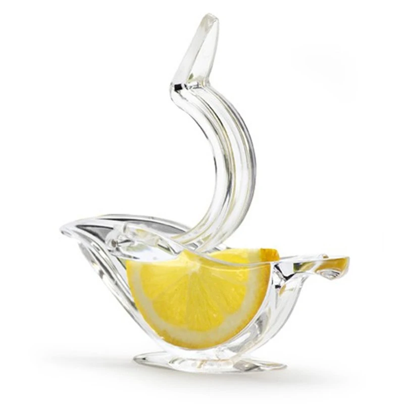 Lemon Manual Juicer Press Squeeze Fruit Mini Manual Juicer Bird Shape Transparent Portable For Orange Kitchen Home Slip Tool