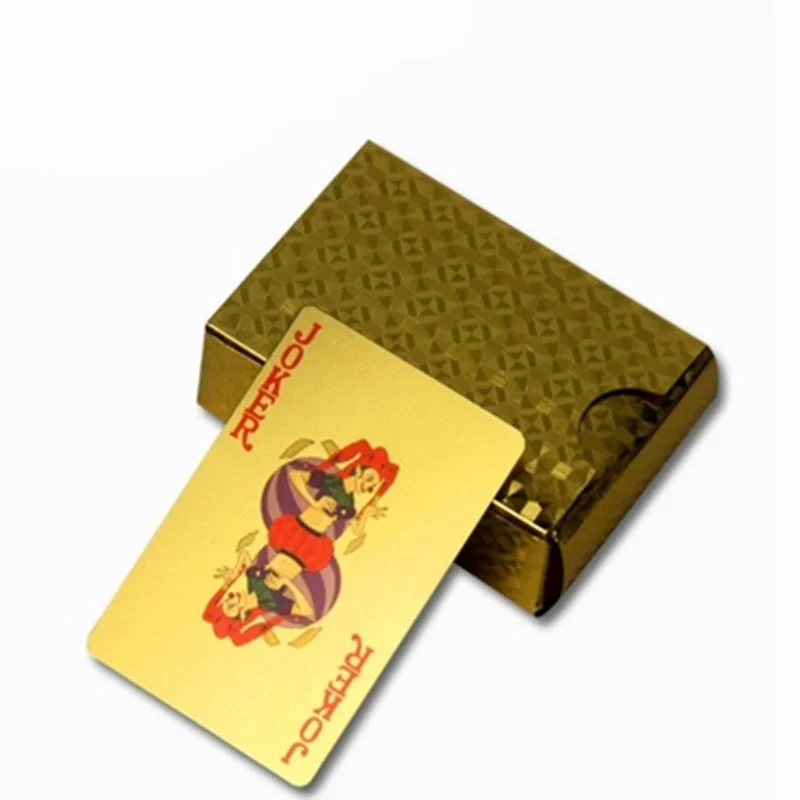 1 SET Mini Plastic Playing Cards Anti-Folding Waterproof Washable 54 Sheets 56x37mm