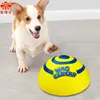 Wag Glider for Dogs Teething Stick, Glissade,Puppy Accessories,Make A Sound Slideshow Disc,Flying Pet Toys, PVC Yellow Funny 1