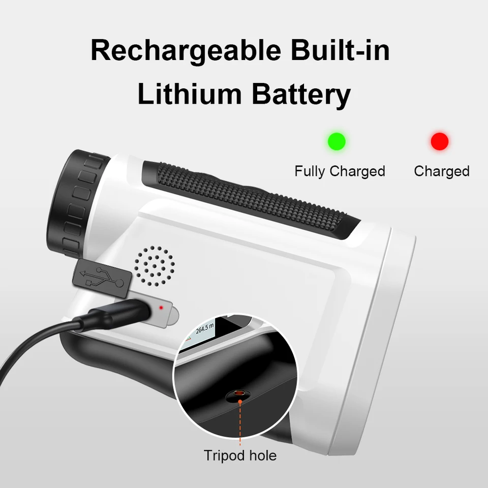 5-580yds ゴルフ距離計 スロープレーザー距離計 タッチスクリーン