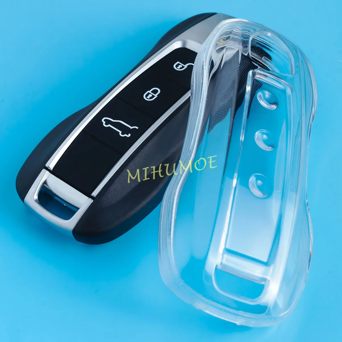 Custodia Trasparente Trasparente Sottile Per Portachiavi Per Auto Per Porsche Cayenne Coupe Taycan Panamera 911