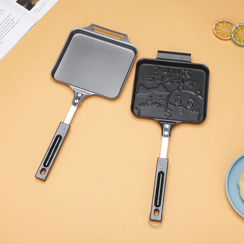 Gas Non-Stick Sandwich Maker Iron Bread Toast Breakfast Machine Waffle Pancake Baking Barbecue Oven Mold Mould Grill Frying Pan