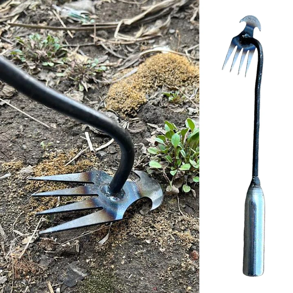 Garden Weeder Manganese Steel Garden Weeders Grass Rooting Loose Soil Hand Weeding Removal Puller Gardening Tools Multifunctional