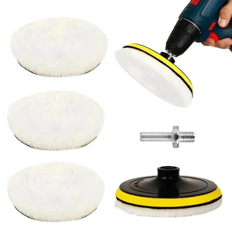 

Polishing Wheel Pads Polishing Wheel Disc Pads Non-Slip Design Polishing Tool For Glass Furniture Stone And Car Detailing