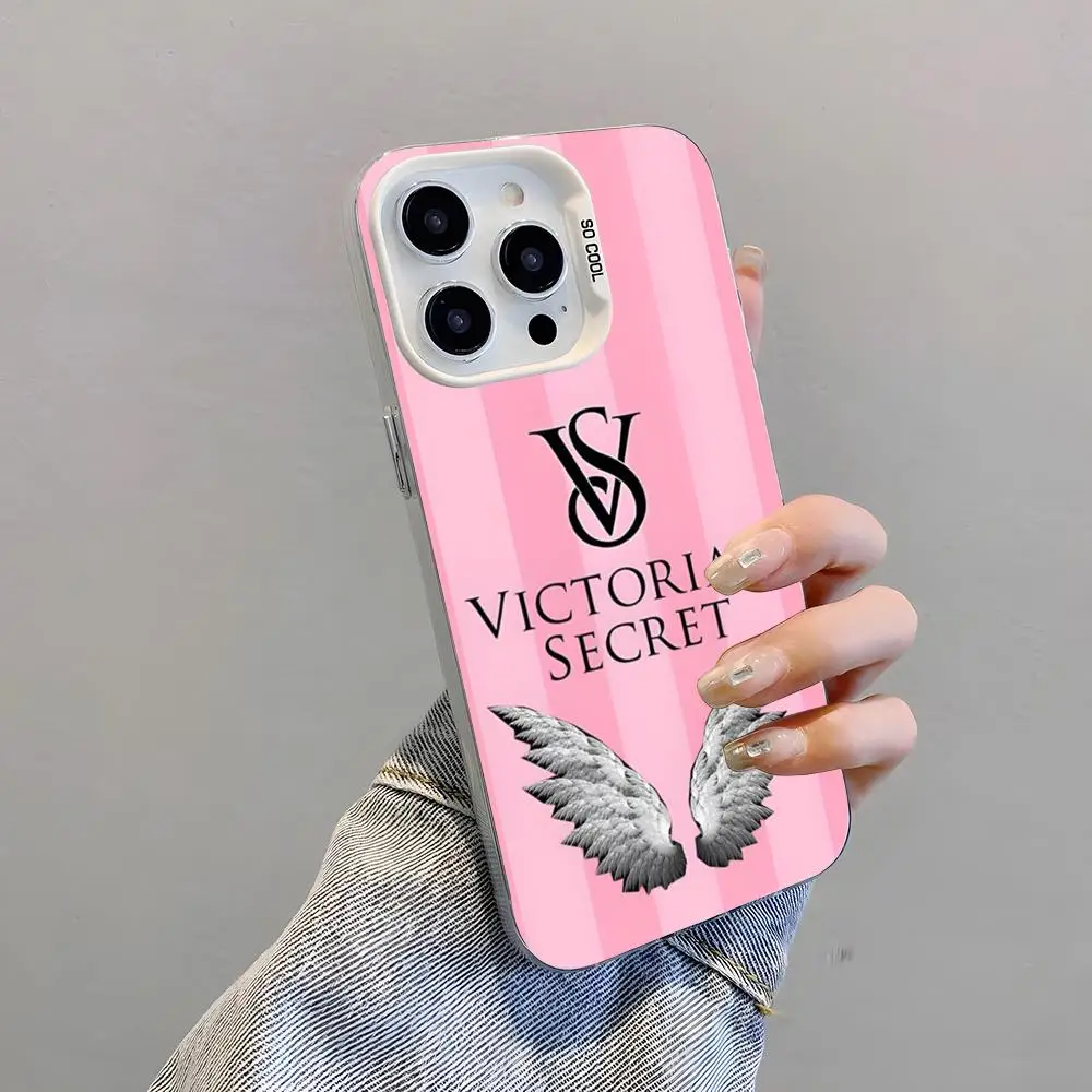 Luxury V-Victoria S-Secret VPink Shockproof Colorful Phone Case