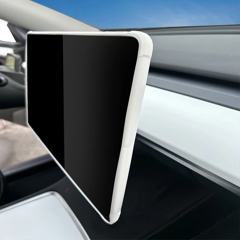 SiliconeScreenProtectiveFrameForTeslaModel3YEdgeCoverCentral