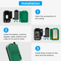 Kit de suivi sans fil Meshtastic Heltec LoRa 32 V4 ESP32-S3 SX1262 GPS avec batterie solaire 3000 mAh 915/868 MHz 5