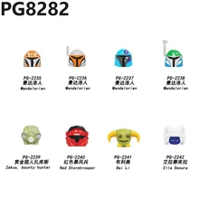 

Mini Figure Star Wars Series Mandalorian Red Storm Soldier Brio Building Block Miniature Toy Children Puzzle Toy Blocks Pg8282