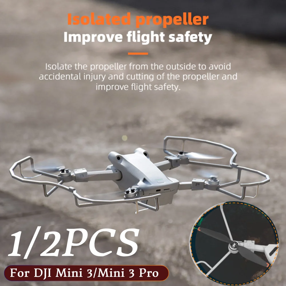 Propeller Guard Protector Cage Drone Blade Wing Fan Protective Bumper Cover Anti-collision for DJI Mini 3/Mini 3 Pro