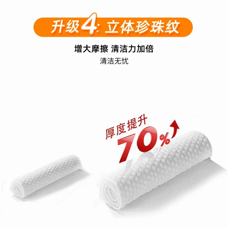 80개입 주방용 와이프, 강력 기름때 제거 물티슈, 특대형 두꺼운 부직포 청소용 와이프 (기름때, 스토브 후드, 조리대용)