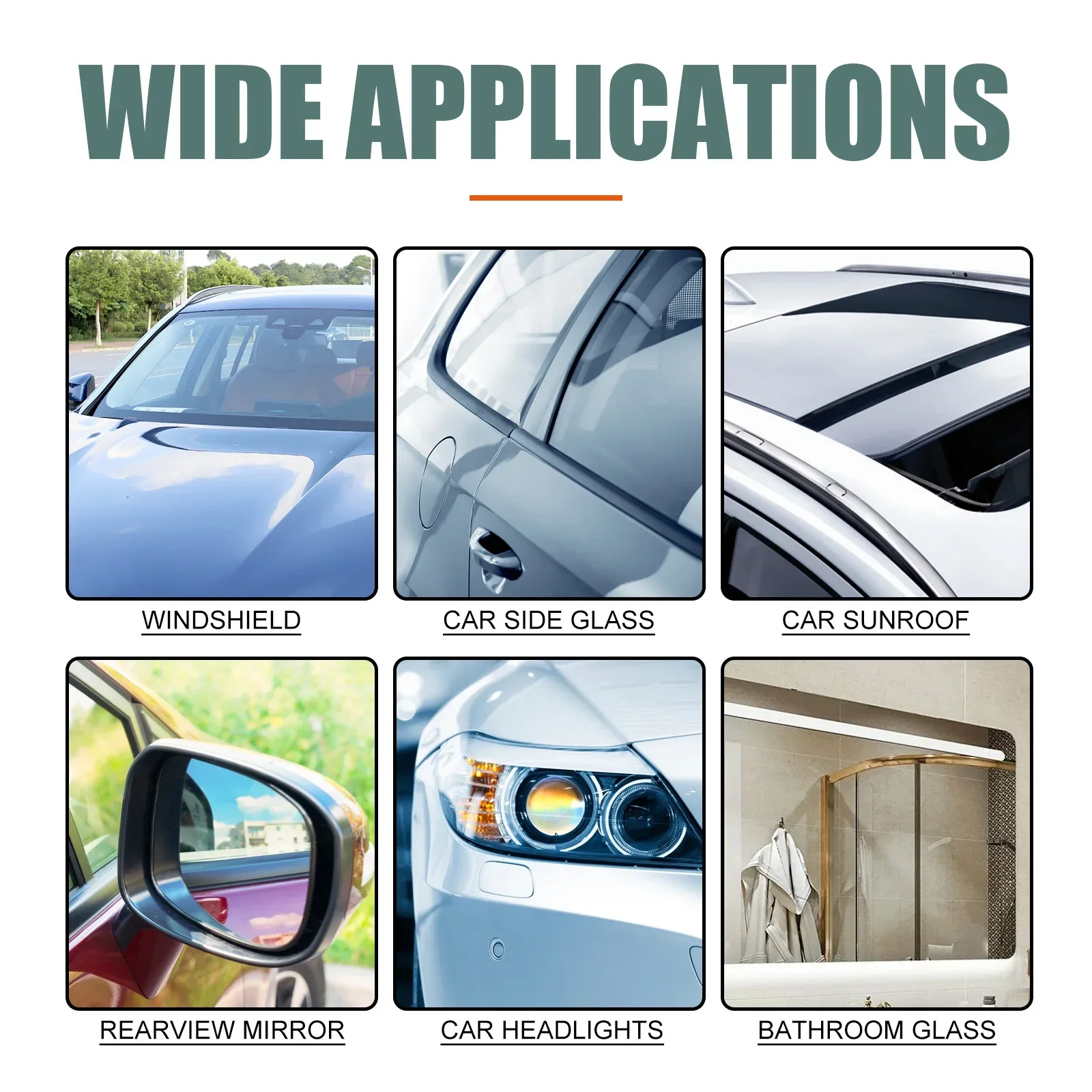 Car Waterproof Anti-fog Spray Car Glass Waterproof Coating Liquid Windshield Coating