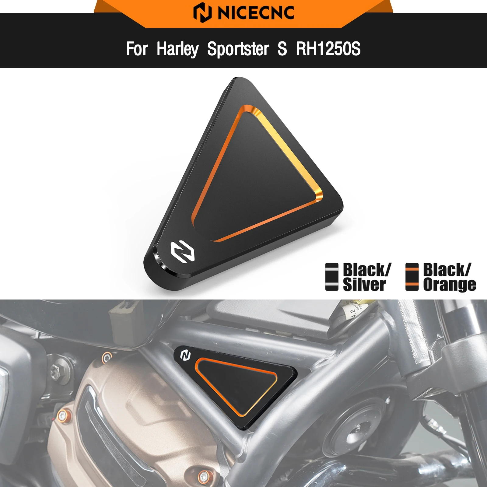 Für Harley Sportster S RH1250S 2021-2024 Rechte Seite Abdeckung Rahmen Abdeckung Nightster RH975 2022-2024 Spezielle RH975S 2023-2024