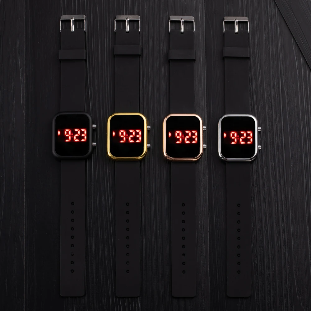 2025 Women's Digital LED Sports Watch with Silicone Strap description 4