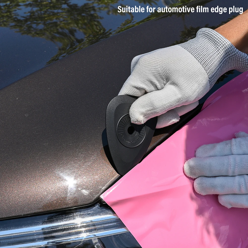 FOSHIO 3/5 stücke Car Wrapping Vinyl Anwendung Werkzeug Fenster Folie Film Tönung Rand Stopfte Rakel Dreieck Detaillierung Hand schaber – Detail 6