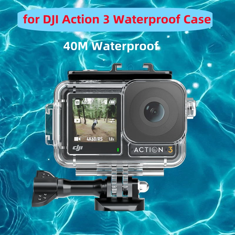 

For DJI OSMO Action 3 Waterproof Case Shell Diving Protective Shell 40m Waterproof Depth Protective Shell Accessories