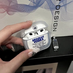 Creative 3D Vodka Silicone Earphone Case with Pendant Cover - Airpods Pro 3 (BDG FTJ)
