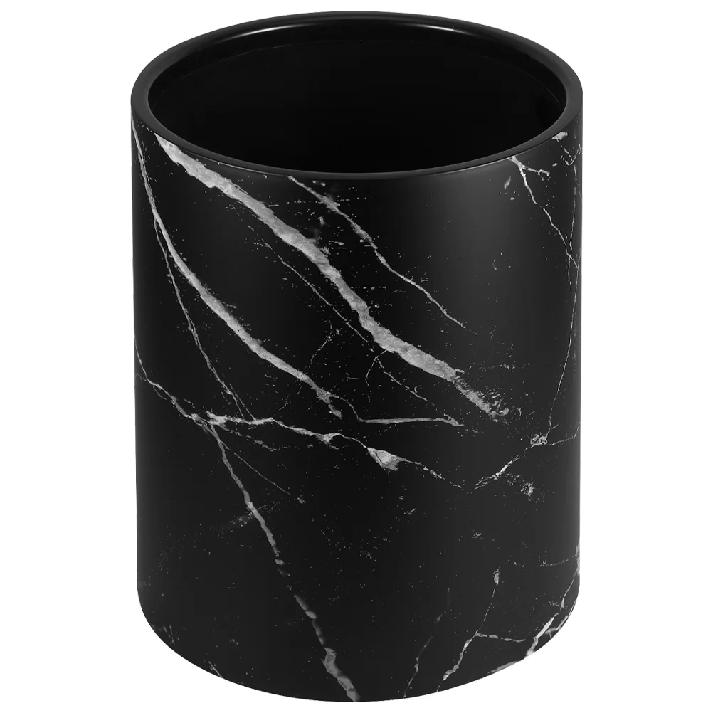 

Garbage Can Wastebasket Storage Bin Marbling Bathroom Container Plastic Paper Marble Car Trash