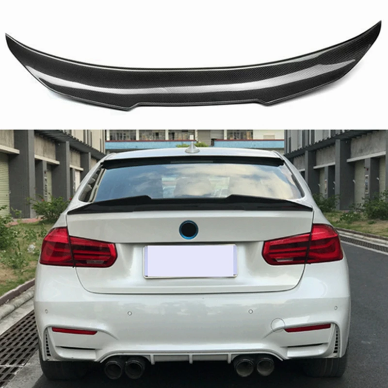 

FOR BMW 3 Series F30 F35&M3 F80 Sedan PSM Style Carbon fiber Rear Spoiler Trunk wing 2013-2020 FRP Forged carbon