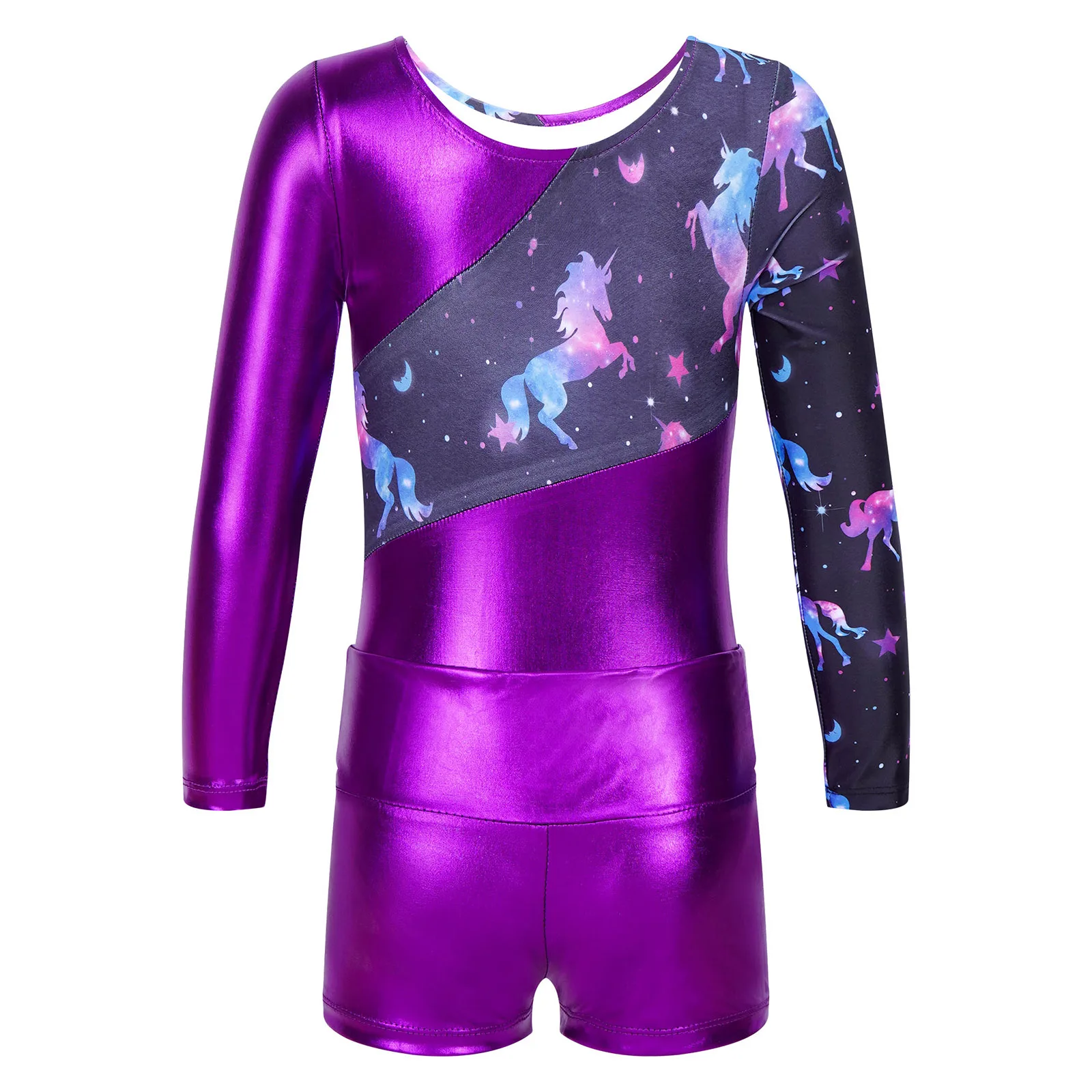 Girls Long Sleeve Dance Leotard Set 4