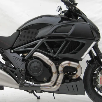 Misura per Ducati 1200 Diavel AMG Carbonio Titanio Strada Cromo Manopole per serbatoio moto Pad Serbatoio carburante Trazione laterale del ginocchio Cuscinetti antiscivolo
