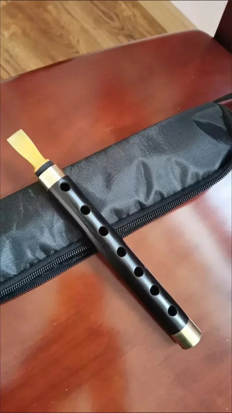 Guanzi-Chinese Woodwind National Musical Instrument Ebony Pipe Flute Easy To Learn with Accessories