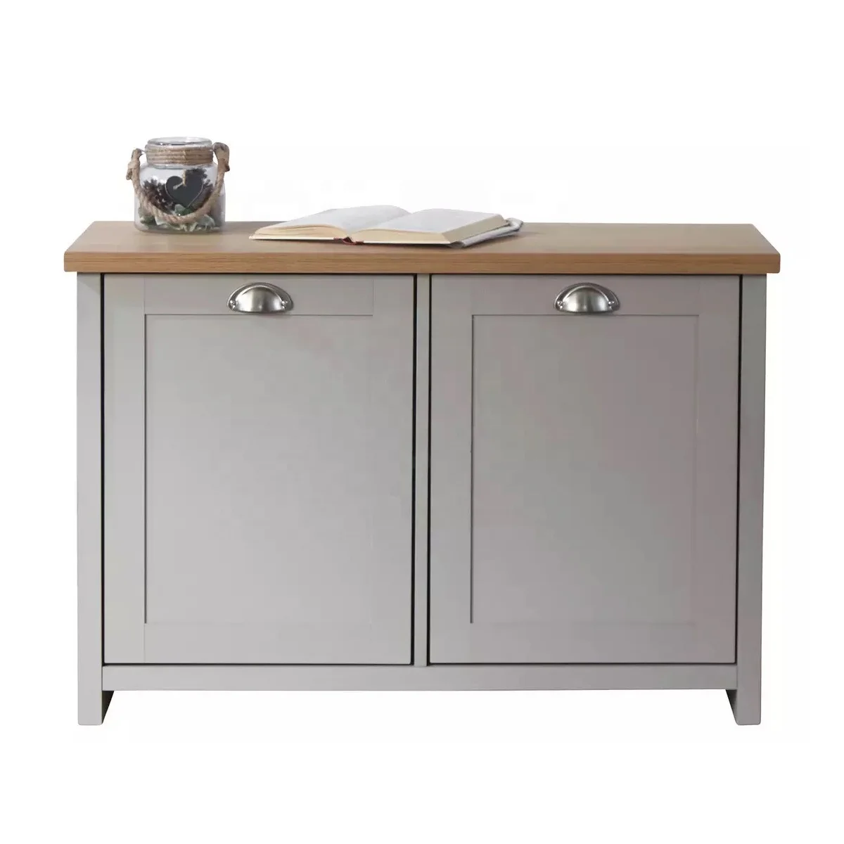 

Grey Modern Luxury Shoes Rack Wood Cabinet Home Furniture Entry Cabinet With Doors