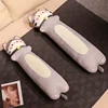 110CMDetachable Inner Liner Ice Silk Animal Long Pillow Kawaii Cat Plush Pillow Sofa Decoration Sleep Companion 1