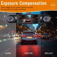 Dash Cam Vehicle DVR video recorder 4 cameras for cars black box front rear internal Night Vision Loop Recording dashcam car 360 - Image 5