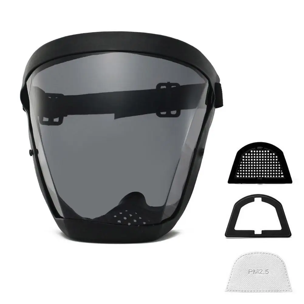 Enhanced HD Clear Full Face Shield Mask - Anti-Fog Safety Protective Cover for Agricultural and Pesticide Spray Protection