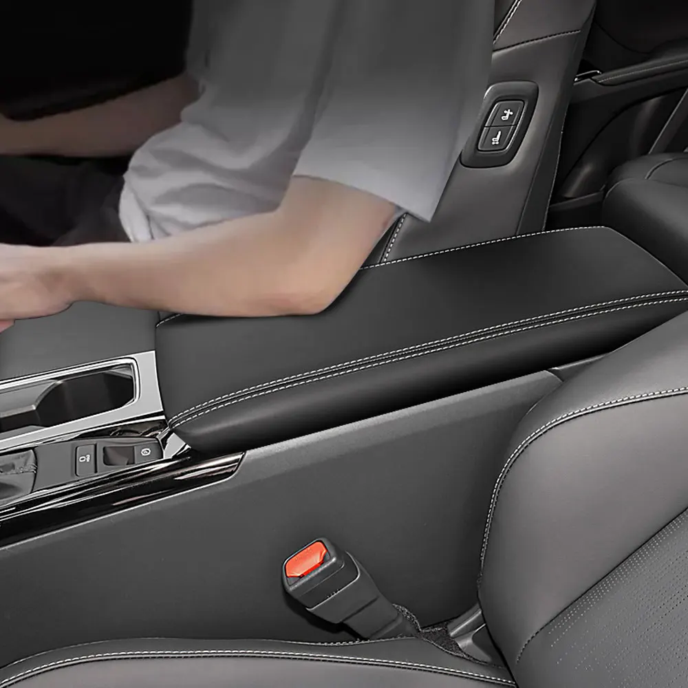 Cubierta De Piel Sintética Para Reposabrazos De Toyota Camry 2012-2017 - Color Negro, Instalación Requerida
