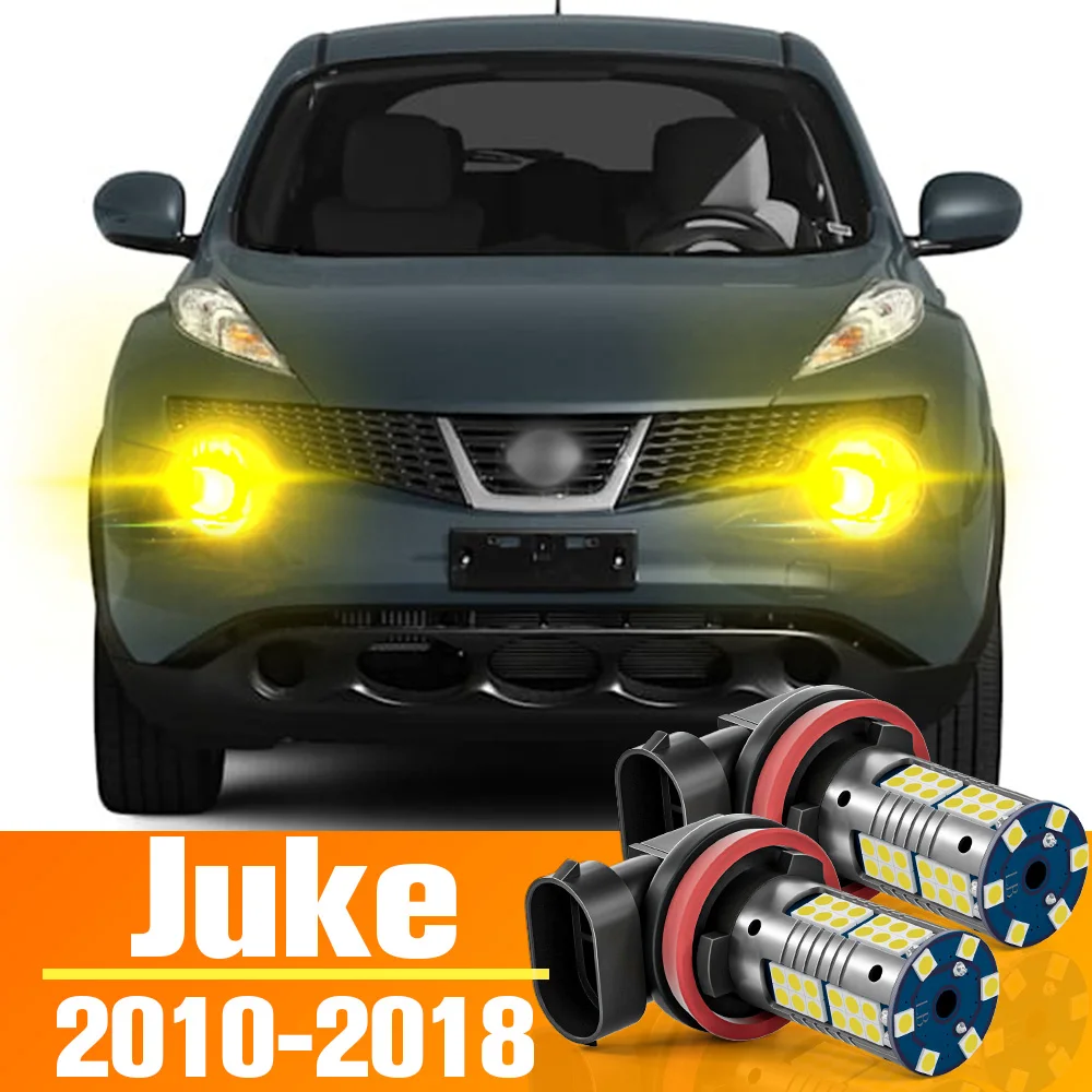 2pcs LED Front Fog Light Bulb Accessories For Nissan Juke F15 20102018 2011 2012 2013 2014 2015
