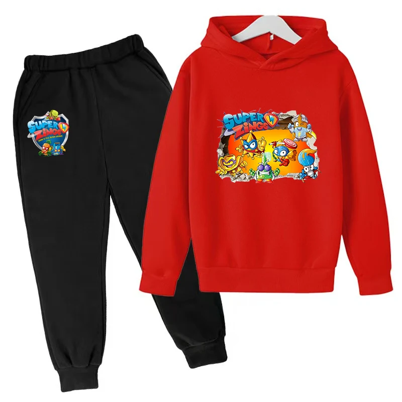 thumbnail image 1 of 2024 Nueva ropa para niños Dibujos animados Anime Super ZINGS Niños Niñas Bebé 3-12 años Top + Pantalones 2P Abrigo deportivo casual Jogging Divertido Conjunto Kawaii, 1 of 5