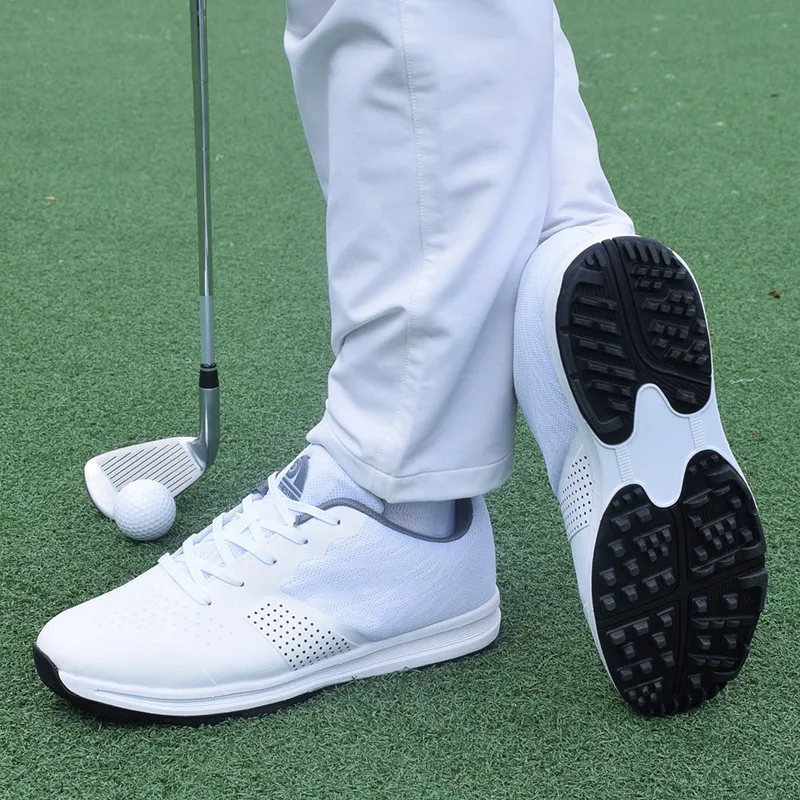 Men's Professional Golf Shoes Classic Outdoor Mesh Breathable Golf Sports Shoes Men's Grass Comfort Training Shoes