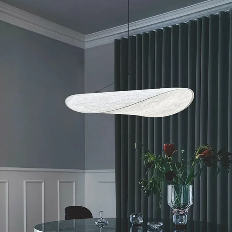 Modern Silk Pendant Lamp Home Decor Chandeliers for Living Room Bedroom Restaurant Nordic Drop Light Indoor Lighting Fixtures 4