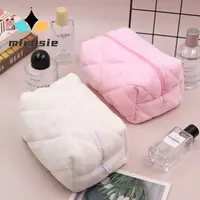 MIROSIE Towel Fabric Cosmetic Stitched Large Capacity  Travel Toiletry Bag Cosmetic and Skincare Storage Bag for Makeup Skincare 2